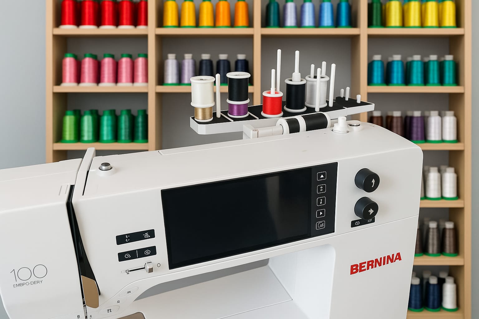 Unsere moderne Stickmaschine