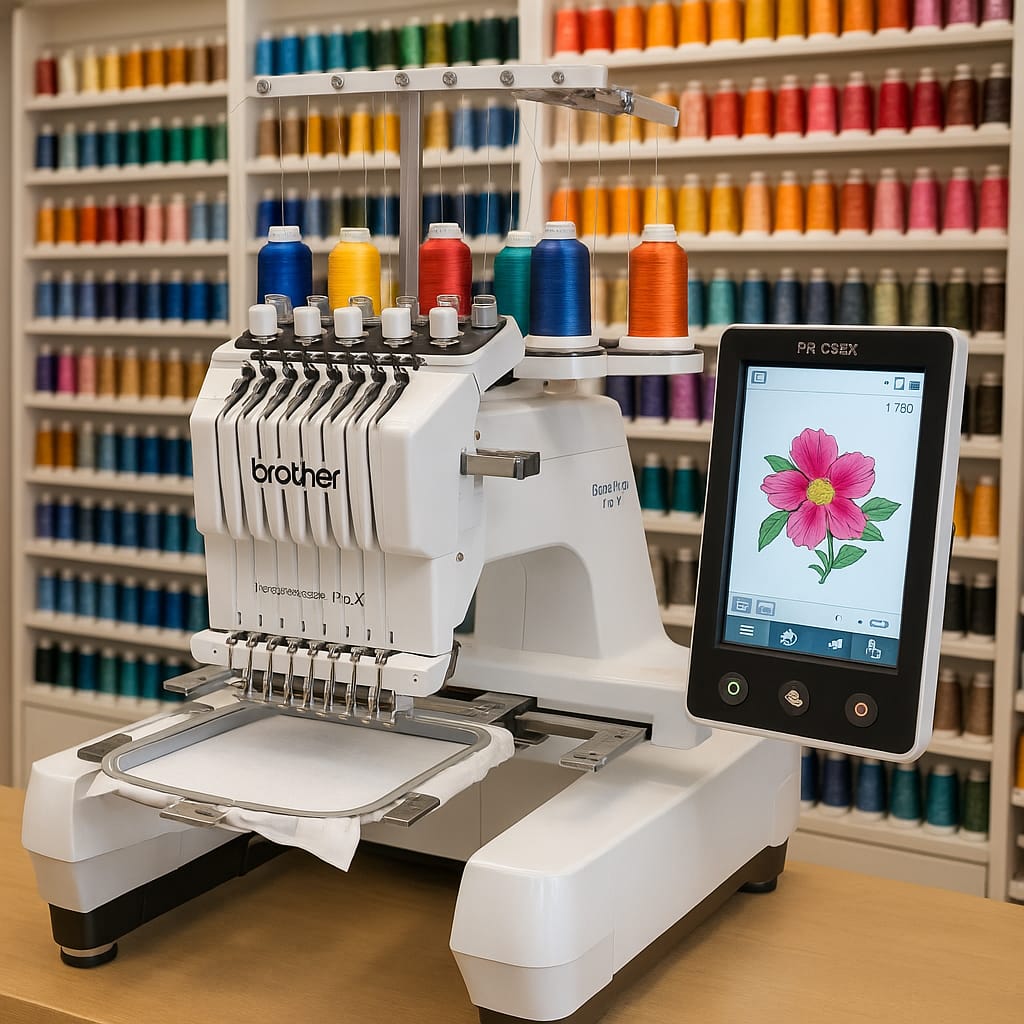 Unsere moderne Brother Stickmaschine
